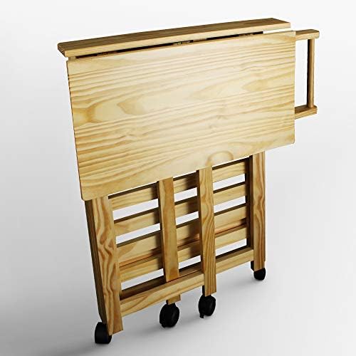 Casual Home Trek Folding Natural Kitchen Cart, 27"W (372-30)