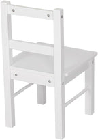 UTEX Child's Wooden Chair Pair for Play or Activity, Set of 2, White …