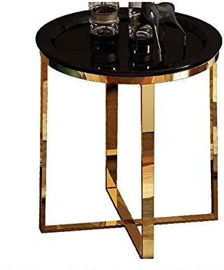 Telephone Table, Living Room Sofa Side Table,Tray Side Table,Golden Coffee Ta...