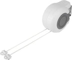 Durable Wall Mounted Retractable Clothes Line Washing Line Indoor Outdoor Double Drying Tool for Balconies and Small Gardens ABSPVC Black