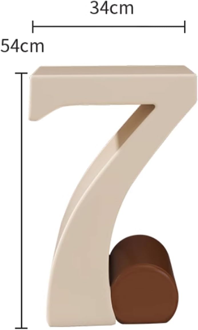 Z-Shaped Side Table End Table with Flat Surface, Decorative Accent Furniture ...