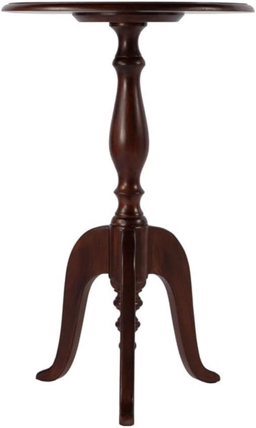 Beaumont Lane Traditional Round Wood Pedestal Side Table, 18" W x 28.5&q...