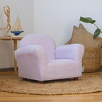 Roundy Toddler Armchair with Soft Microsuede Upholstery Durable Wooden Frame, Ergonomic Design, Fully Assembled, Comfortable Kids Chair for Ages 2-5, Ideal for Bedroom, Playroom & Daycare Use.