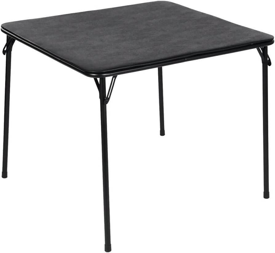 34 Inch Folding Table Foldable Portable Table, Square Folding Card Table for ...