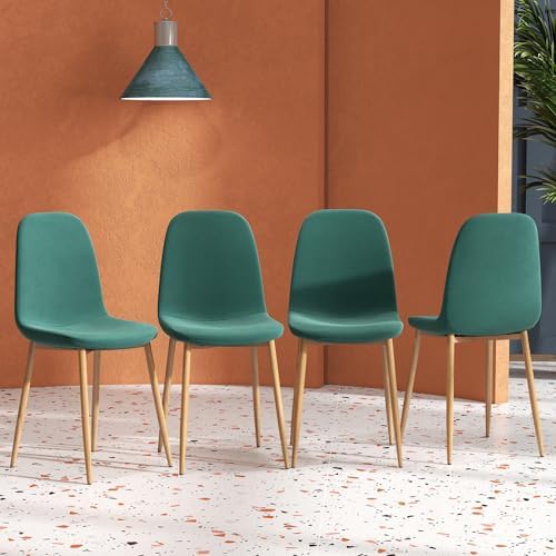 Artist hand Mid‑Century Modern Dining Chairs, Set of 4