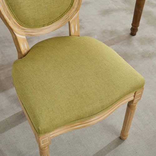 SoarFlash French Dining Chairs Set of 4, Vantage Dining Chair with Round Back...