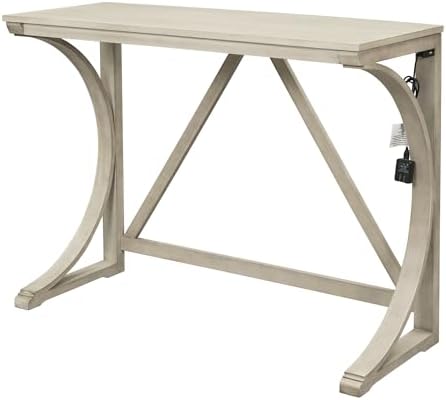RuiSiSi 3 Piece Counter Height Dining Set, Farmhouse Kitchen Table Set with U...