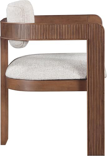 Meridian Furniture Sacha Linen Blend Dining Chair, Beige, Set of 2 | Dining C...