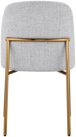 CHITA Modern Dining Chairs Set of 2, Upholstered Dining Chair, Light Gray