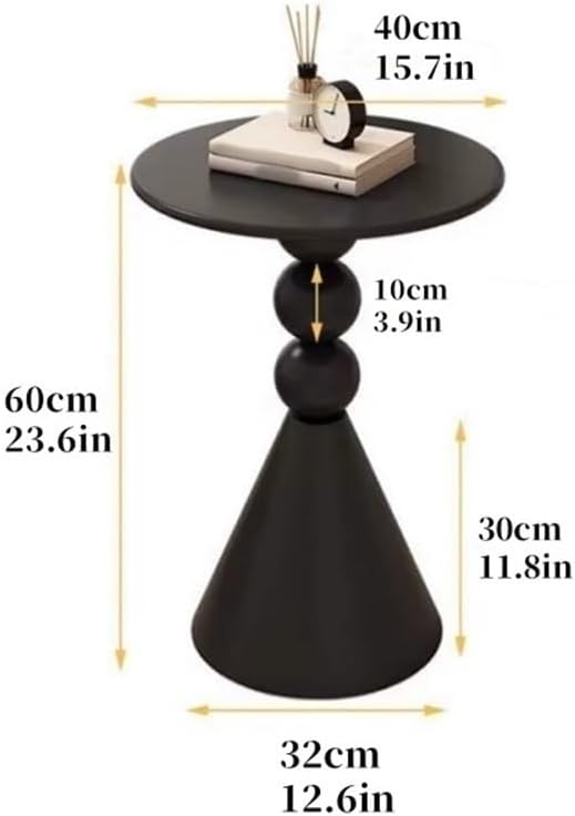 Modern Side Tables, Small Apartment Coffee Table, Iron Design Round End Table...