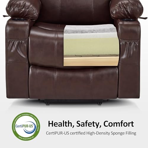 MCombo Power Lift Recliner Chair for Elderly, Heat and Massage 7040(Medium) |...