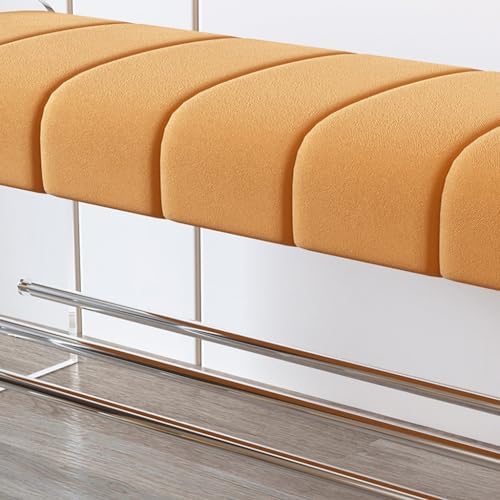 Foot Stool Shoe Changing Stool Transparent Acrylic Bench Bedroom Cloakroom Si...