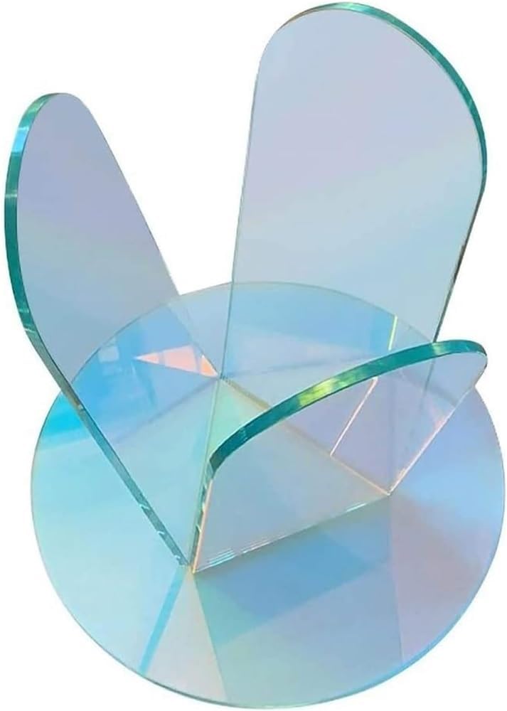 Acrylic End Table, Colorful Coffee Table, Modern Nightstand for Living Room, ...