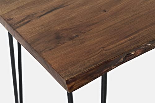 Jofran Nature's Edge 52" Farmhouse Dining Table - Solid Wood Counter...