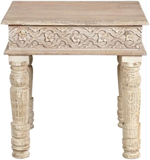 Pemberly Row 3-Piece Solid Mango Wood Living Room Table Set, Weathered Finish...