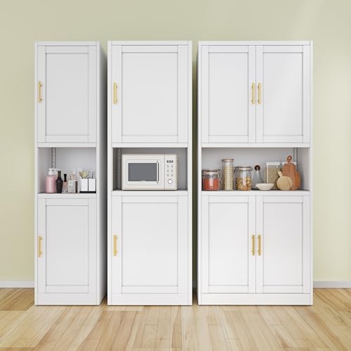 Ckzbx Tall Narrow Storage Cabinet 66.93" H Tall Bathroom Cabinets Metal ...