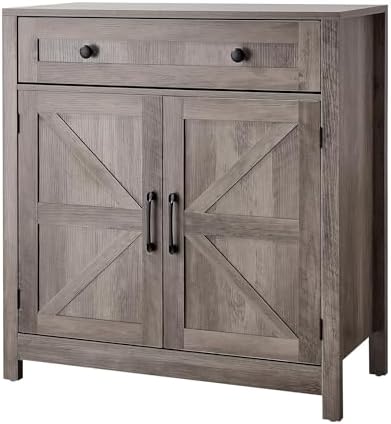 VEVOR Buffet Cabinet, Farmhouse Sideboard Cabinet with Drawer, 30" Coffe...