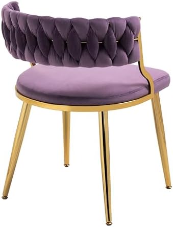 Velvet Dining Chairs Set of 2, Upholstered Dining Chair for Living Room, Mode...