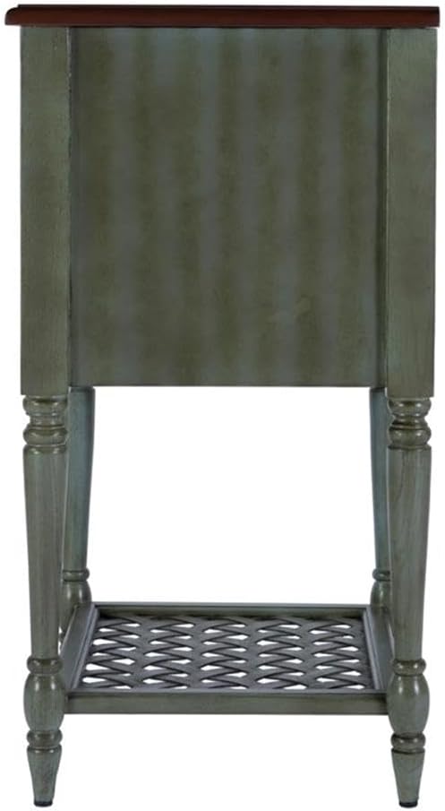 Beaumont Lane Rustic Wood End Table, 20" W x 16" D x 30.5" H, ...