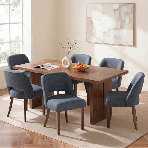 Usaint Upholstered Dining Chairs Set of 4, Modern Fabric Kitchen Chairs | Uph...