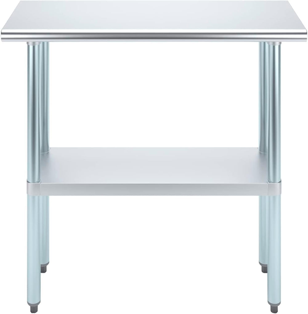 14" x 36" Stainless Steel Prep Table – NSF Certified Heavy Duty Wor...