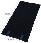Portable Jewelry Roll Untangled Secure Necklace Travel Storage Bag Displays Holder 16 Chain (Black)