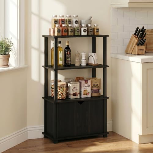 Furinno GO GREEN Storage Shelves, 4-Tier Book Shelf, Bookcase, Display Shelf ...