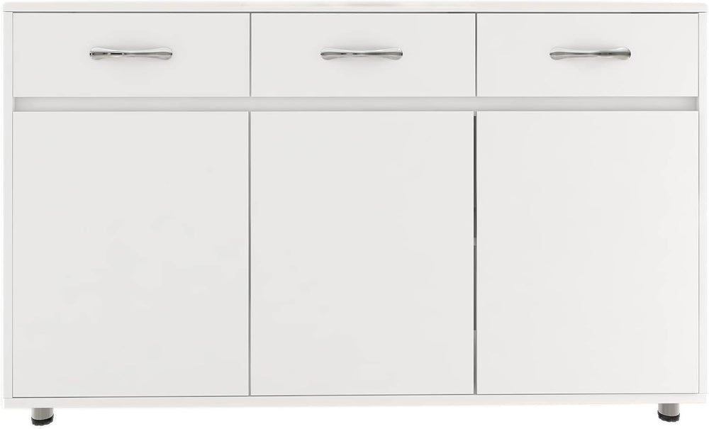 Storage Drawer File Cabinet Side Cabinet Entryway Console Side Tables with Th...