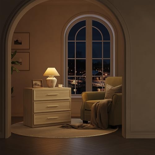 SICOTAS Oversized Night Stand Set 2 for Bedroom 3 Drawer Bedsideside Table | ...