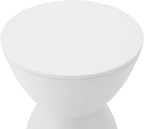 Gaoxin Hourglass Stool Wear Resistant Anti Impact Water Resistant Hourglass Stool Widely Use in Fitting Room White