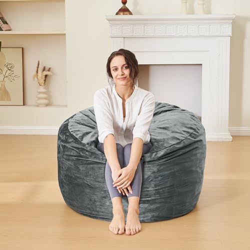 3 Feet Bean Bag Chair - BeanBag Chairs for Adults, Living Room Furniture Sofa...