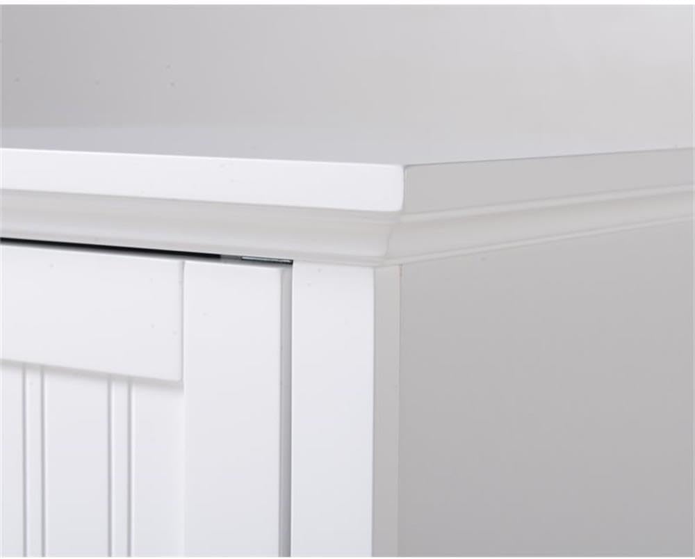 Pemberly Row 48" Tall 1-Door Kitchen Storage Pantry, Wood Construction, ...