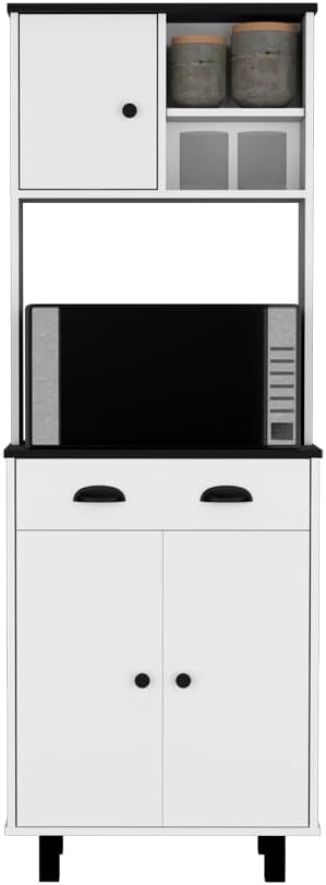 23.6" D*13.7" W*66.5" H Freestanding Kitchen Pantry with Dawer...