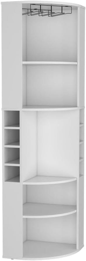 Tall Freestanding Wine Cabinet, Pantry Sideboard Locker with Shelf for Living...