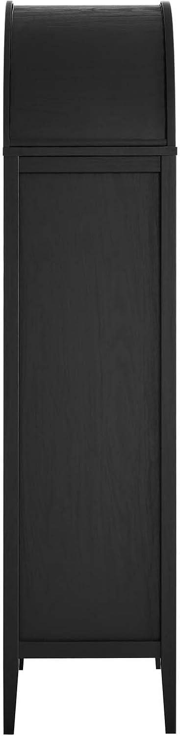 Modway Nolan Modern Farmhouse 71 Inch Tall Arched Storage Display Cabinet in ...