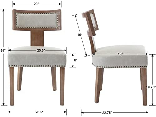 RIVOVA Mid Century Modern Dining Chairs Set of 4, Farmhouse Dining Chairs wit...