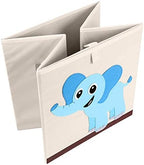Foldable Animal Cube Storage Bins Fabric Toy Box/Chest/Organizer for Kids Nursery, 13 inch (Elegant Giraffe)