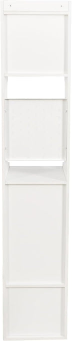 71" High Pantry Cabinet Kitchen Hutch Cabinet with Doors & Open Shelves, Stylish Wooden Sideboard Cupboard Storage Cabinet, Anti-Tip Design Hutch for Kitchen Bathroom(White)