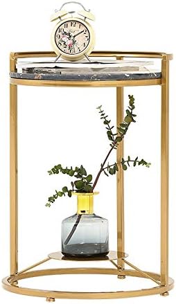 Telephone Table, Side Table Living Room Marble Small Round Table Telephone Ta...