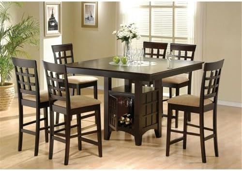 Coaster Home Furnishings - Gabriel - 7-Piece Counter Height Dining Set - Squa...