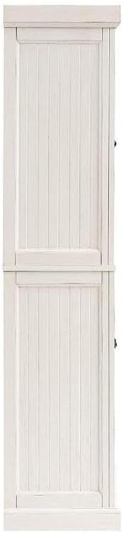 HomeStock Kitchen Pantry Cabinet - Large Storage, Adjustable Shelves, Distres...
