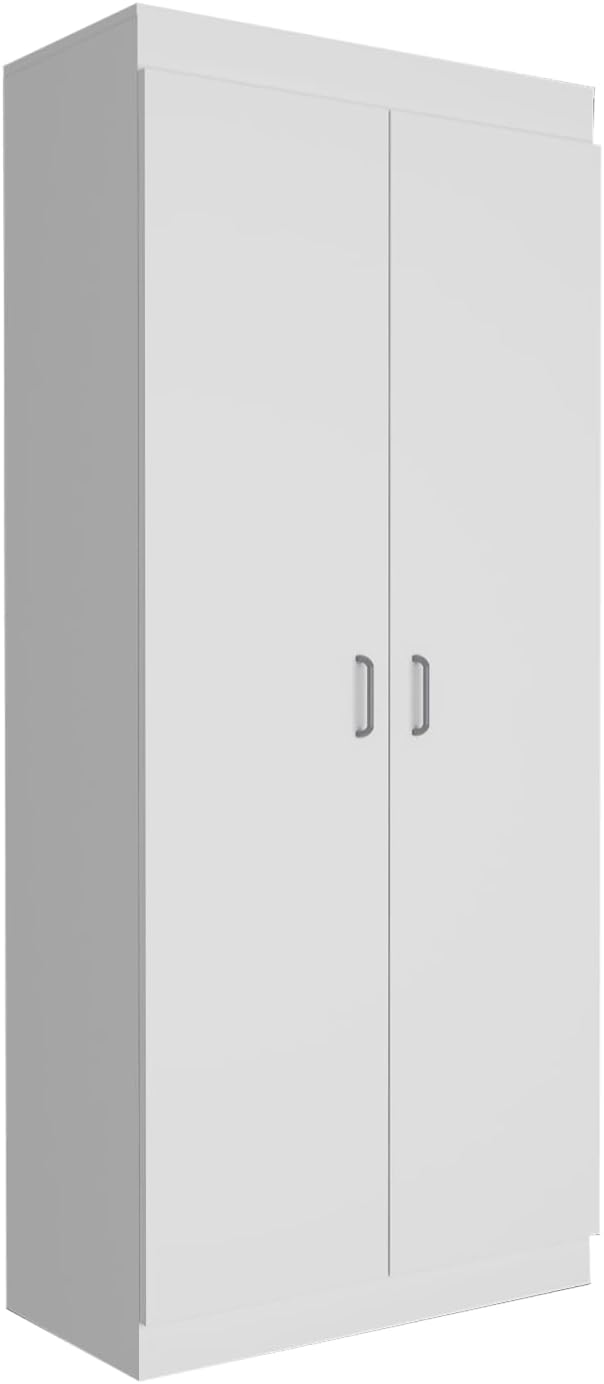 Pantry Cabinet with Ample Storage, Kitchen Organization, White
