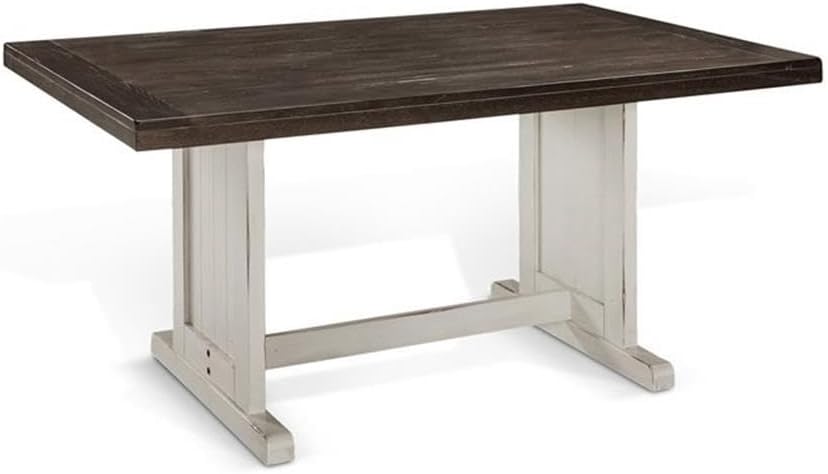 Pemberly Row 4-Pieces Dining Set Wood, Rectangular in Brown (36" H x 75&...