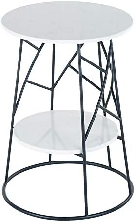 Telephone Table, Round Side Table Marble Sofa Telephone Table Corner Table Co...