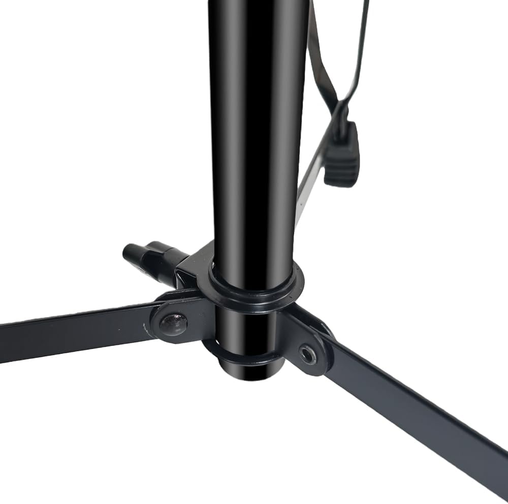 Drum Throne Seat Adjustable-Height with Padded Seat Double-Braced Legs Non-Sl...