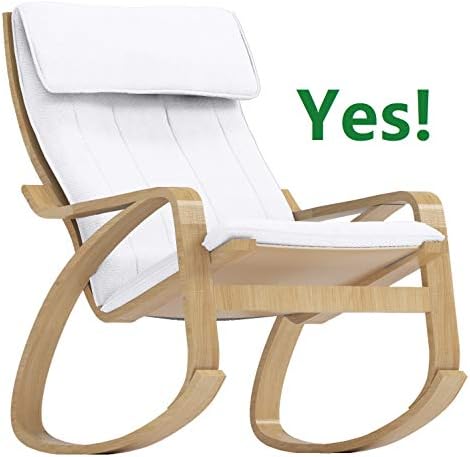 Polyester Flax Poang Chair Cover Compatible with IKEA Poang Slipcover