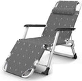 Lounge Chair Folding Lunch Break Nap Backrest Balcony Home Leisure Beach Garden Portable Solid Durable(Black Flower)