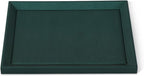Jewelry Display For Selling, Leather Tray,Premium Green Jewelry Flat Tray,Mens Jewelry Tray For Jewelry Store Display