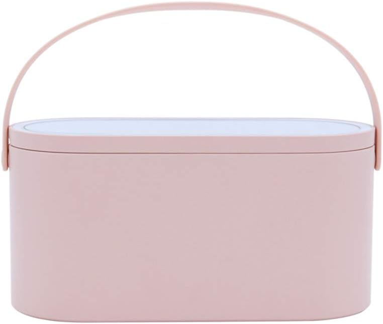 2025 Makeup Case with Mirror, Portable Cosmetics Box with LED Lighted Mirror ...