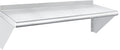 HARDURA Stainless Steel Shelf 12" x 36", 230lb Commercial Shelves Wall Mount Metal Shelving with Backsplash and Brackets for Kitchen, Restaurant, Laundry Room and Home